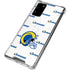 NFL Los Angeles Rams White Logo Blast Galaxy Note20 5G Clear Case