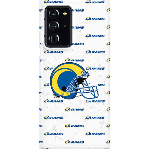 NFL Los Angeles Rams White Logo Blast Galaxy Note20 Ultra 5G Lite Case