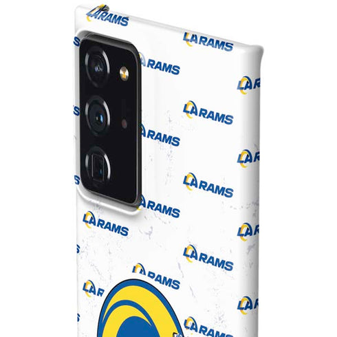 NFL Los Angeles Rams White Logo Blast Galaxy Note20 Ultra 5G Lite Case