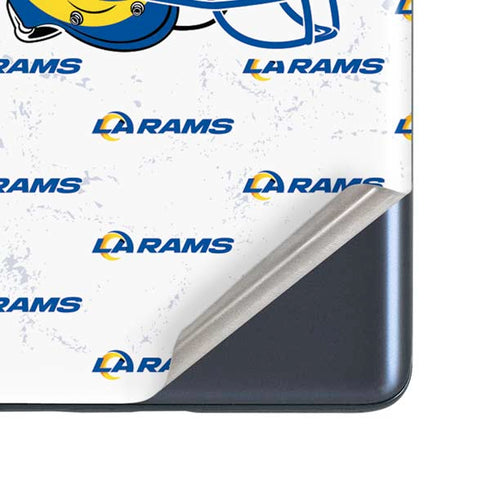 NFL Los Angeles Rams White Logo Blast Galaxy S20 Fan Edition Skin