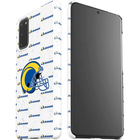 NFL Los Angeles Rams White Logo Blast Galaxy S20 Lite Case