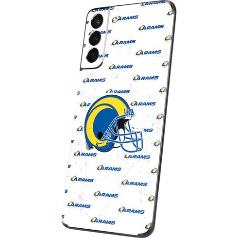 NFL Los Angeles Rams White Logo Blast Galaxy S21 5G Skin
