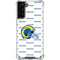 NFL Los Angeles Rams White Logo Blast Galaxy S21 Plus 5G Clear Case