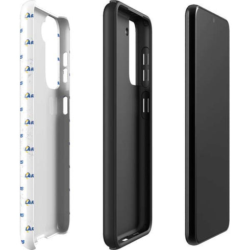 NFL Los Angeles Rams White Logo Blast Galaxy S22 Plus Pro Case