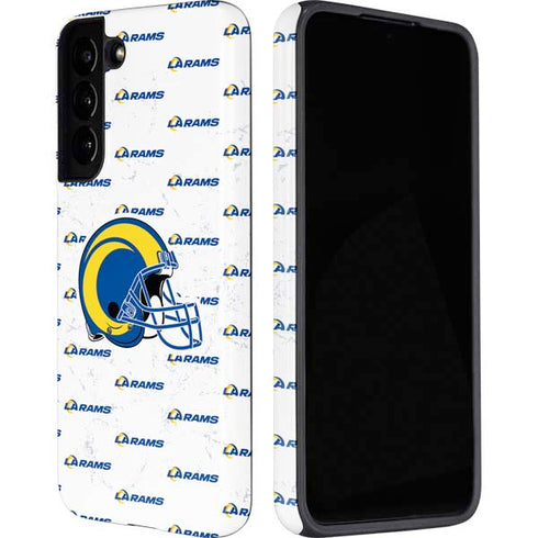 NFL Los Angeles Rams White Logo Blast Galaxy S22 Pro Case