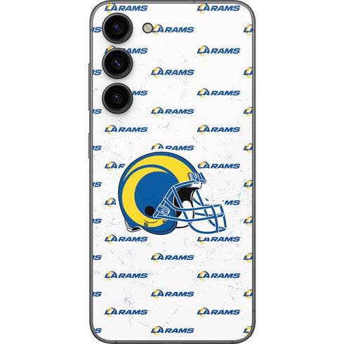 NFL Los Angeles Rams White Logo Blast Galaxy S23 Plus Skin