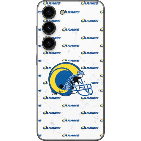 NFL Los Angeles Rams White Logo Blast Galaxy S23 Skin
