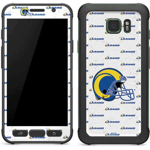 NFL Los Angeles Rams White Logo Blast Galaxy S7 Active Skin