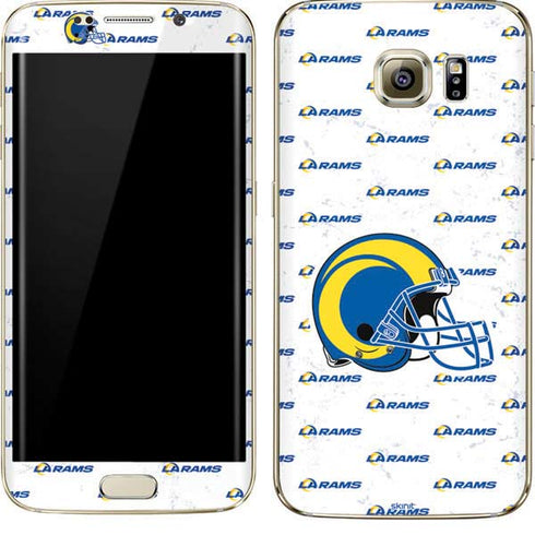 NFL Los Angeles Rams White Logo Blast Galaxy S7 Edge Skin