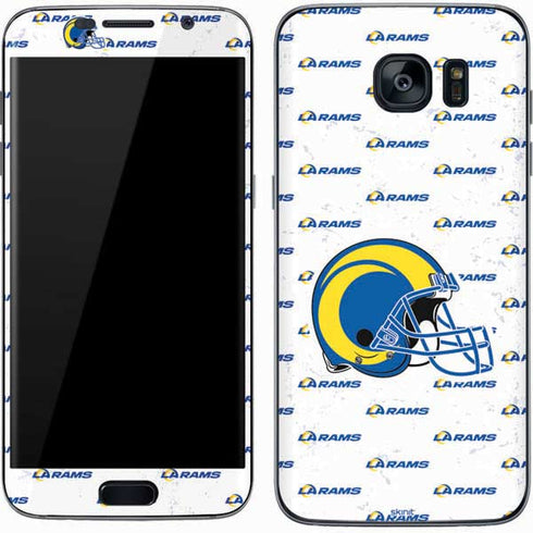 NFL Los Angeles Rams White Logo Blast Galaxy S7 Skin