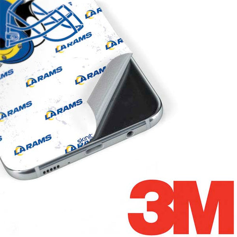 NFL Los Angeles Rams White Logo Blast Galaxy S8 Plus Skin