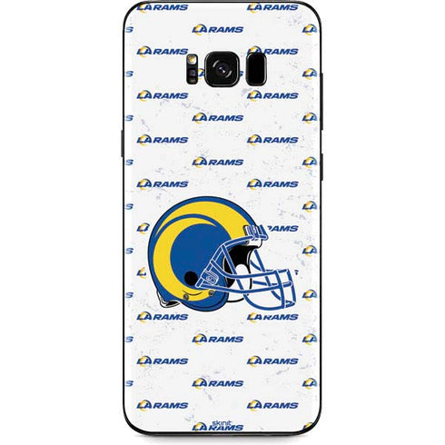 NFL Los Angeles Rams White Logo Blast Galaxy S8 Skin
