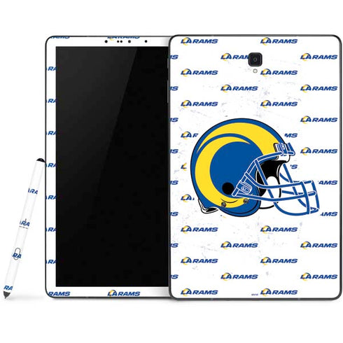 NFL Los Angeles Rams White Logo Blast Samsung Galaxy Tab Skin