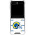 NFL Los Angeles Rams White Logo Blast Galaxy Z Flip5 5G Clear Case