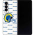 NFL Los Angeles Rams White Logo Blast Galaxy Z Fold4 5G Skin