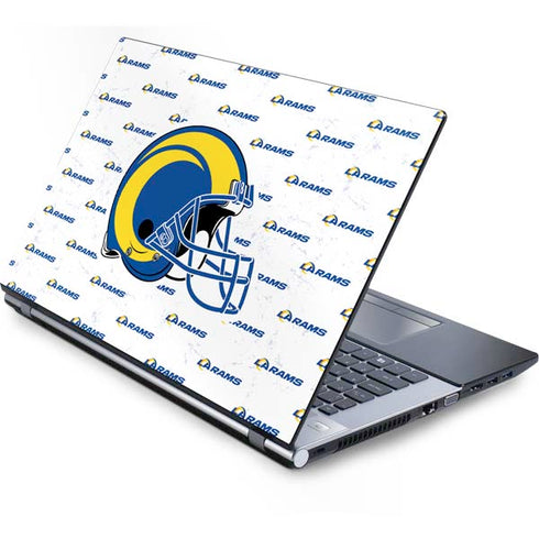 NFL Los Angeles Rams White Logo Blast Generic Laptop Skin