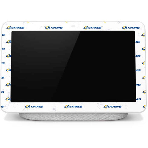 NFL Los Angeles Rams White Logo Blast Google Home Hub Skin