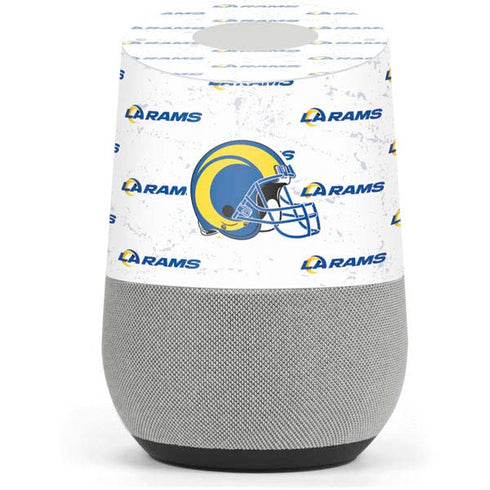 NFL Los Angeles Rams White Logo Blast Google Home Skin