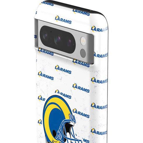 NFL Los Angeles Rams White Logo Blast Google Pixel 8 Pro Impact Case