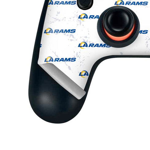 NFL Los Angeles Rams White Logo Blast Google Stadia Controller Skin