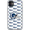 NFL Los Angeles Rams White Logo Blast iPhone 11 Clear Case