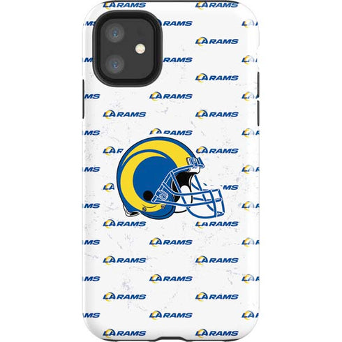NFL Los Angeles Rams White Logo Blast iPhone 11 Impact Case