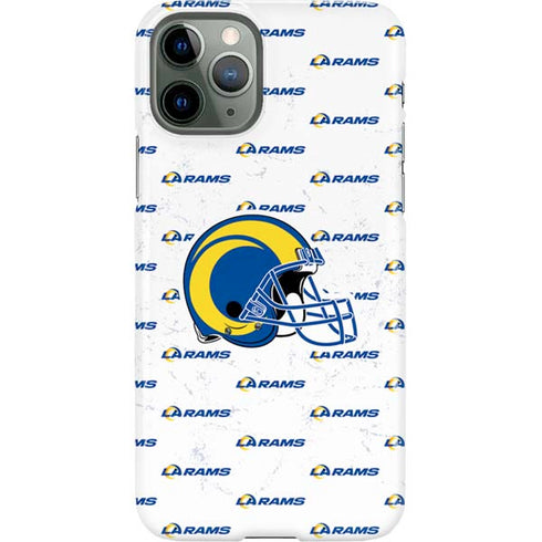 NFL Los Angeles Rams White Logo Blast iPhone 11 Pro Lite Case