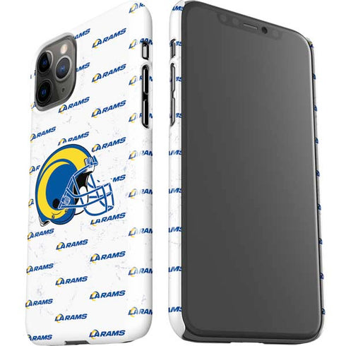 NFL Los Angeles Rams White Logo Blast iPhone 11 Pro Lite Case