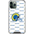 NFL Los Angeles Rams White Logo Blast iPhone 11 Pro Max Clear Case