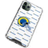 NFL Los Angeles Rams White Logo Blast iPhone 11 Pro Max Clear Case