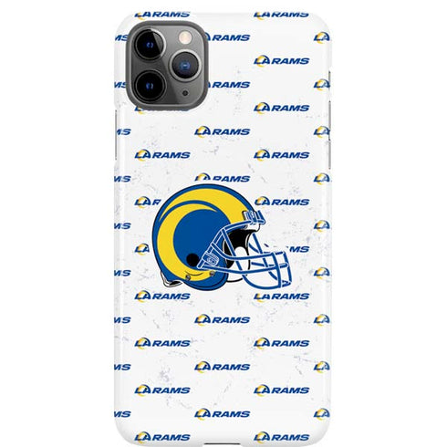 NFL Los Angeles Rams White Logo Blast iPhone 11 Pro Max Lite Case