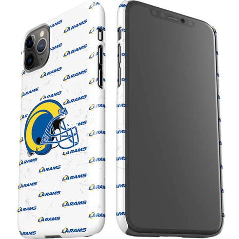 NFL Los Angeles Rams White Logo Blast iPhone 11 Pro Max Lite Case