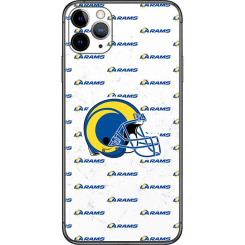 NFL Los Angeles Rams White Logo Blast iPhone 11 Pro Max Skin