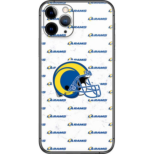 NFL Los Angeles Rams White Logo Blast iPhone 11 Pro Skin