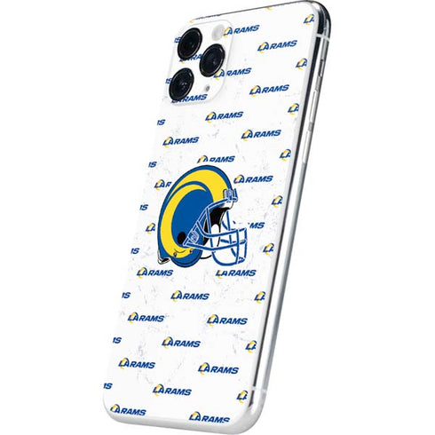 NFL Los Angeles Rams White Logo Blast iPhone 11 Pro Skin