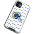 NFL Los Angeles Rams White Logo Blast iPhone 12 Clear Case