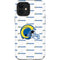 NFL Los Angeles Rams White Logo Blast iPhone 12 Impact Case
