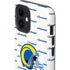 NFL Los Angeles Rams White Logo Blast iPhone 12 Impact Case