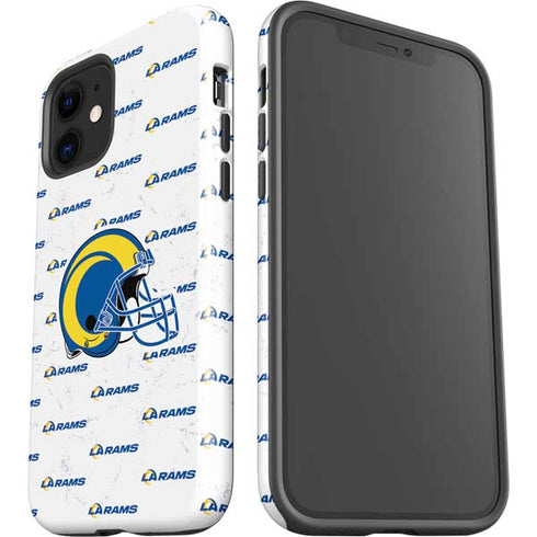 NFL Los Angeles Rams White Logo Blast iPhone 12 Impact Case