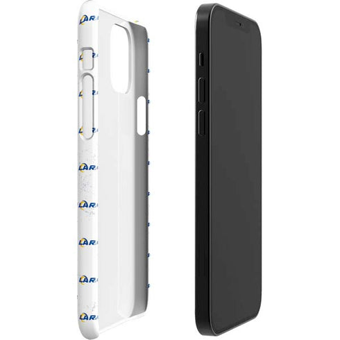 NFL Los Angeles Rams White Logo Blast iPhone 12 Mini Lite Case