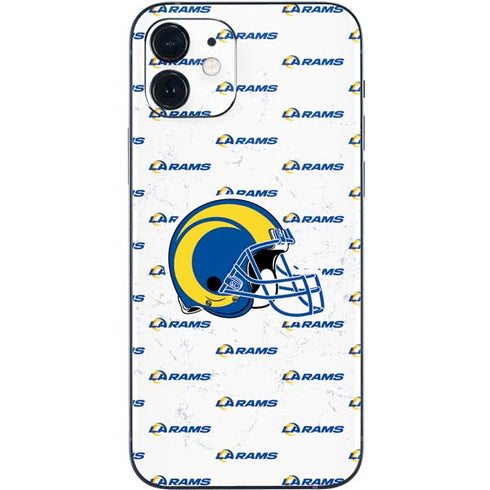 NFL Los Angeles Rams White Logo Blast iPhone 12 Mini Skin