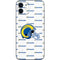 NFL Los Angeles Rams White Logo Blast iPhone 12 Mini Skin