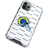 NFL Los Angeles Rams White Logo Blast iPhone 12 Pro Clear Case
