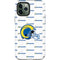 NFL Los Angeles Rams White Logo Blast iPhone 12 Pro Impact Case