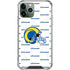 NFL Los Angeles Rams White Logo Blast iPhone 12 Pro Max Clear Case