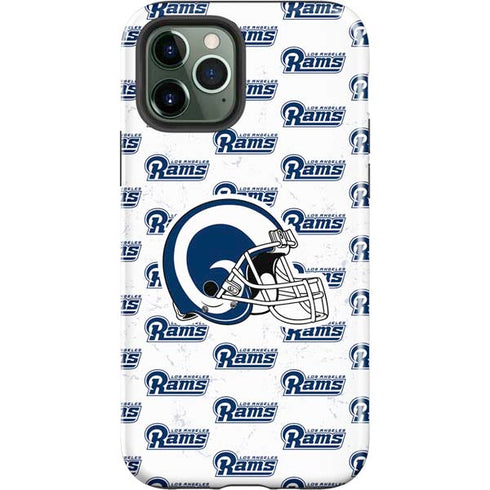 NFL Los Angeles Rams White Logo Blast iPhone 12 Pro Max Impact Case
