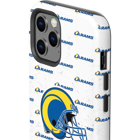 NFL Los Angeles Rams White Logo Blast iPhone 12 Pro Max Impact Case