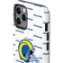 NFL Los Angeles Rams White Logo Blast iPhone 12 Pro Max Impact Case