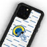NFL Los Angeles Rams White Logo Blast iPhone 12 Pro Waterproof Case