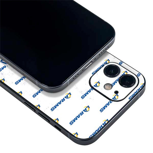 NFL Los Angeles Rams White Logo Blast iPhone 12 Skin